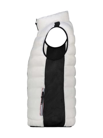 ANAPURNA Doorgestikte bodywarmer "Vikashana" wit/zwart