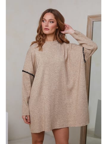 Joséfine Gebreide jurk beige
