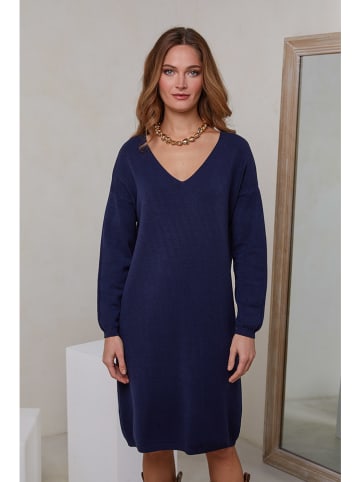 Joséfine Strickkleid in Dunkelblau