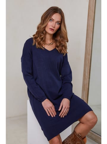 Joséfine Strickkleid in Dunkelblau