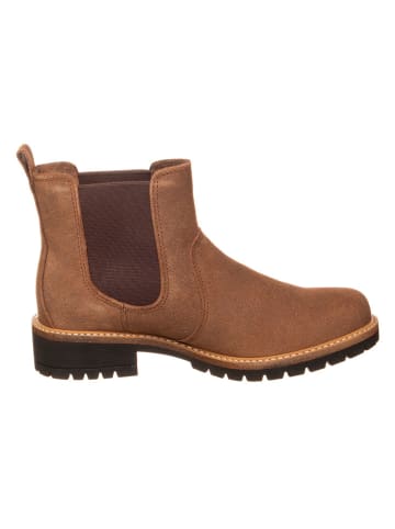 Ecco Leder-Chelsea-Boots "Elaina" in Braun