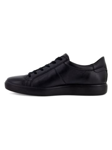 Ecco Leder-Sneakers in Schwarz