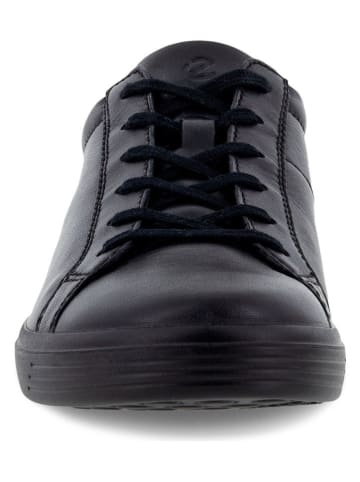 Ecco Leder-Sneakers in Schwarz