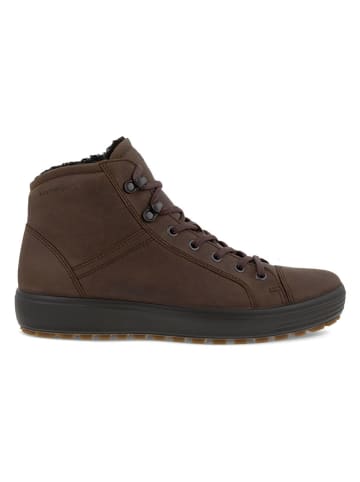 Ecco Leder-Sneakers "Soft 7 Tred II" in Braun