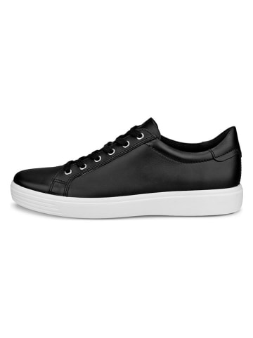 Ecco Leder-Sneakers "Soft Classic" in Schwarz