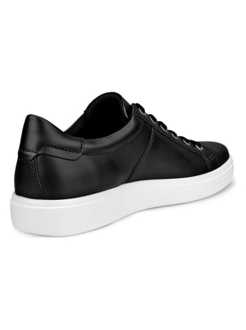 Ecco Leder-Sneakers "Soft Classic" in Schwarz