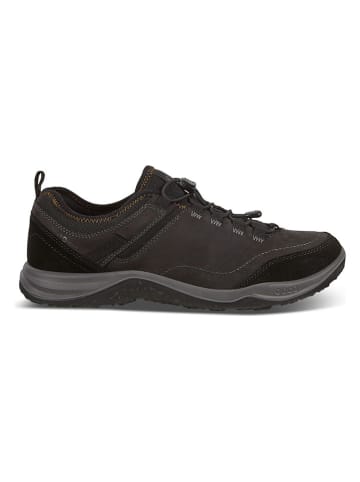Ecco Leren wandelschoenen "Espinho" zwart