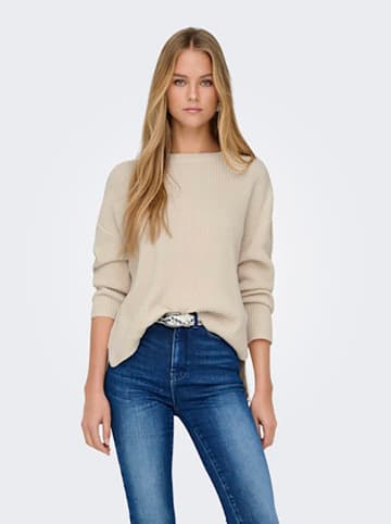 ONLY Sweter w kolorze beżowym