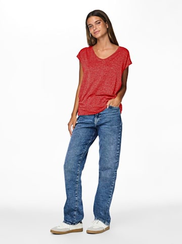 Pieces Shirt rood
