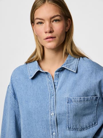Pieces Hemd in Hellblau