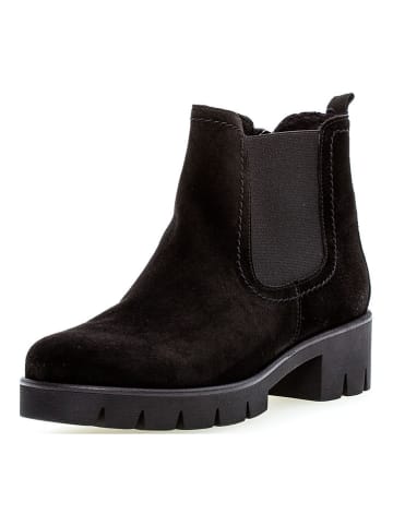 Gabor Leder-Boots in Schwarz