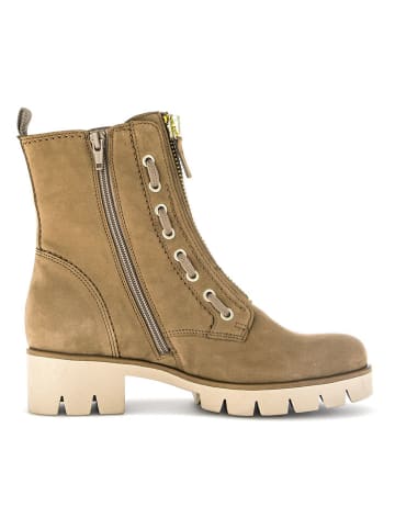 Gabor Leder-Stiefeletten in Hellbraun