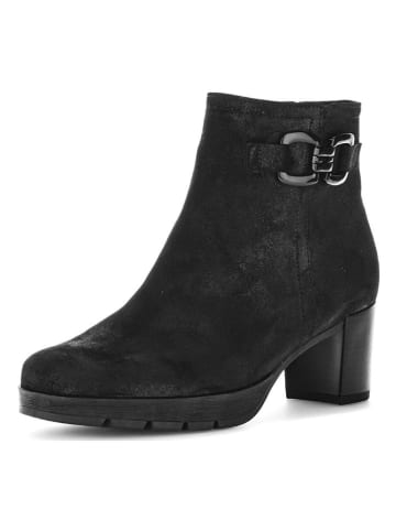Gabor Leder-Stiefeletten in Schwarz