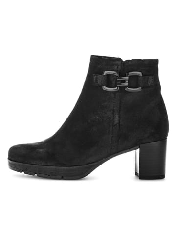 Gabor Leder-Stiefeletten in Schwarz
