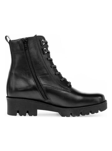 Gabor Leder-Boots in Schwarz