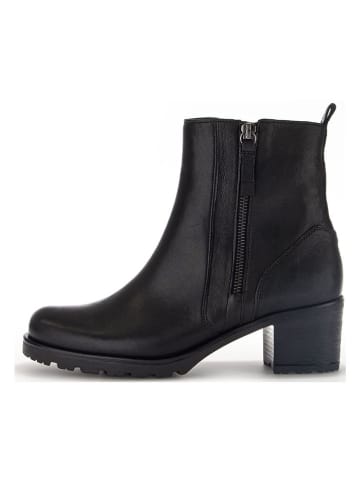 Gabor Leder-Stiefeletten in Schwarz