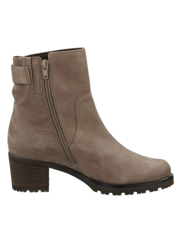 Gabor Leder-Stiefeletten in Beige
