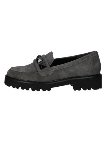 Gabor Leren mocassins grijs