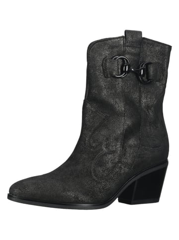 Gabor Leder-Westernstiefel in Anthrazit