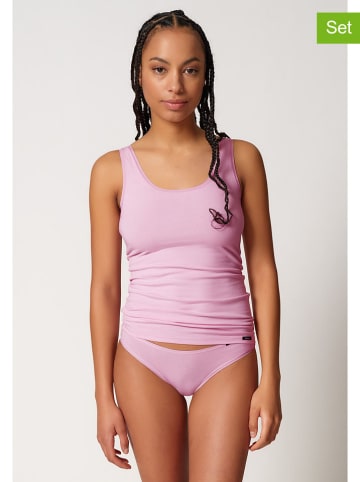 Skiny 2er-Set: Hemdchen in Rosa/ Weiß