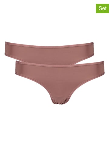 Skiny 2er-Set: Slips in Taupe