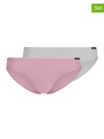 Skiny 2er-Set: Slips in Rosa/ Weiß