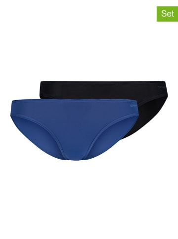Skiny 2er-Set: Slips in Blau/ Schwarz