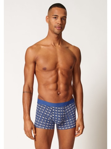 Skiny 2er-Set: Boxershorts in Schwarz/ Blau