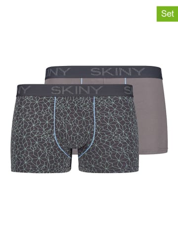 Skiny 2-delige set: boxershorts grijs/antraciet