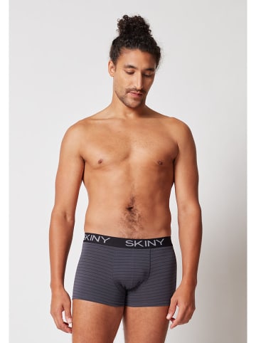 Skiny 2er-Set: Boxershorts in Schwarz/ Anthrazit
