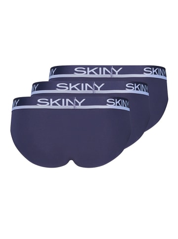 Skiny 3er-Set: Slips in Dunkelblau