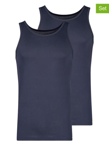 Skiny 2-delige set: onderhemden donkerblauw