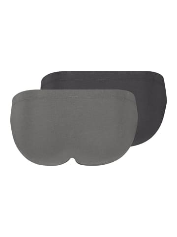 Skiny 2er-Set: Slips in Grau/ Anthrazit