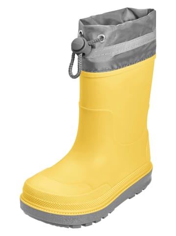 Playshoes Gummistiefel in Gelb/ Grau
