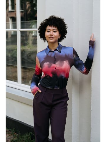 &Co Woman Bluse "Lotte" in Schwarz/ Pink/ Rosa