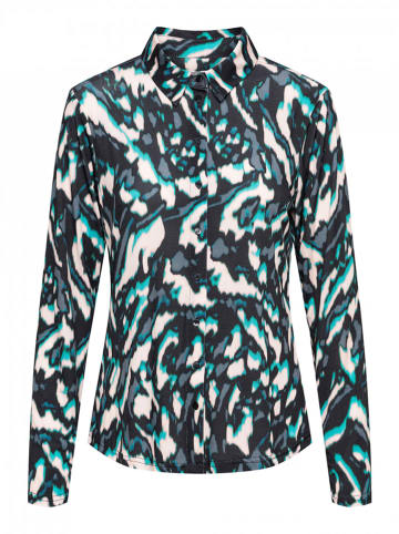&Co Woman Blouse "Lotte" zwart/grijs/turquoise