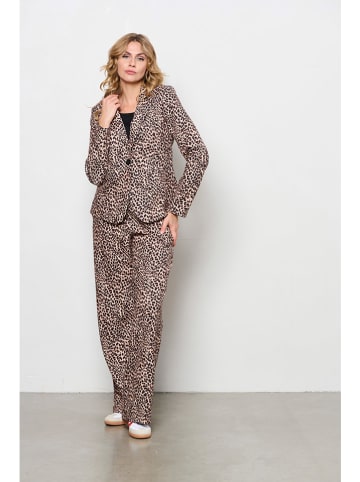 &Co Woman Blezer "Copenhagen" w kolorze jasnobrązowo-czarnym