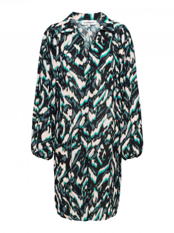 &Co Woman Jurk "Alonsa" grijs/crème/turquoise