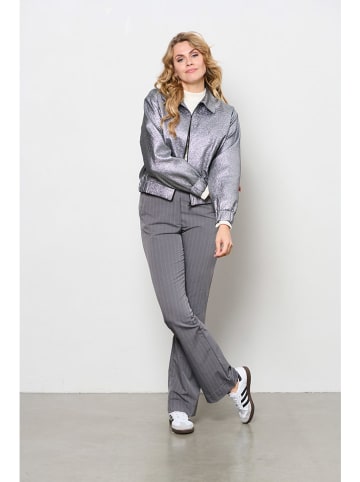 &Co Woman Blouson "Zoey" zilverkleurig