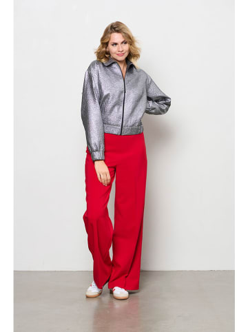 &Co Woman Blouson "Zoey" zilverkleurig