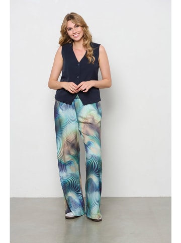 &Co Woman Hose "Julie" in Blau/ Beige/ Grün