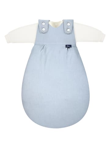 Alvi 2tlg. Baby 4-Jahreszeiten Schlafsack "Mäxchen" in Hellblau