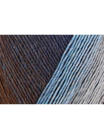 Schachenmayr since 1822 5er-Set: Wollgarne "Regia Virtuoso Color" in Dunkelblau/ Braun - 5x 150 g