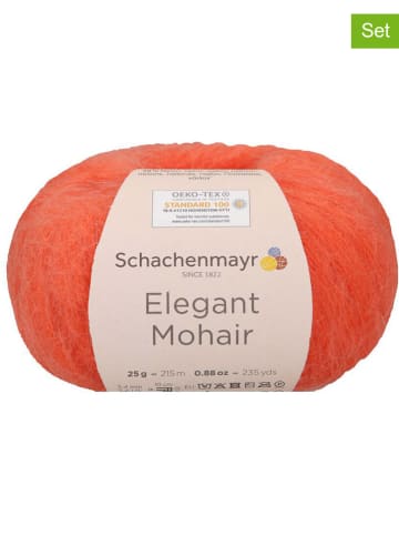 Schachenmayr since 1822 10er-Set: Mixgarne "Elegant Mohair" in Orange - 10x 25 g