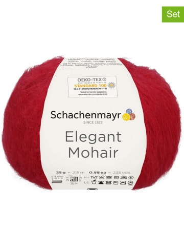 Schachenmayr since 1822 10er-Set: Mixgarne "Elegant Mohair" in Rot - 10x 25 g