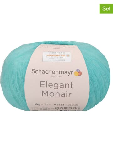 Schachenmayr since 1822 10er-Set: Mixgarne "Elegant Mohair" in Türkis - 10x 25 g