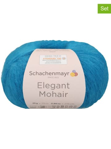 Schachenmayr since 1822 10er-Set: Mixgarne "Elegant Mohair" in Blau - 10x 25 g