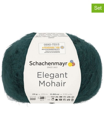 Schachenmayr since 1822 10er-Set: Mixgarne "Elegant Mohair" in Petrol - 10x 25 g
