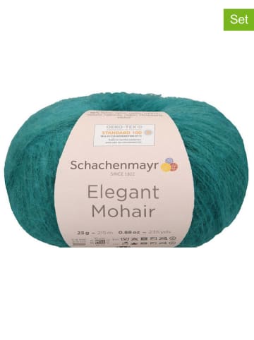 Schachenmayr since 1822 10er-Set: Mixgarne "Elegant Mohair" in Türkis - 10x 25 g