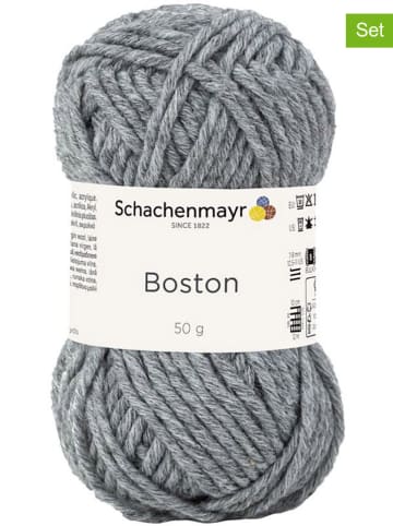 Schachenmayr since 1822 10er-Set: Mixgarne "Boston" in Grau - 10x 50 g